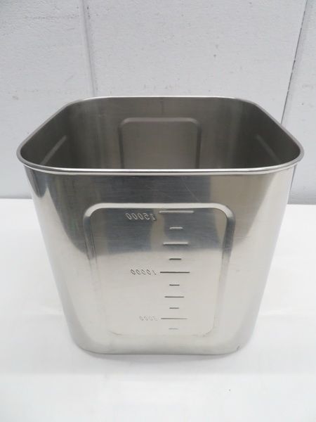 F1385◆YUKIWA◆ステンレス製深型角キッチンポット 27cm 栃木 宇都宮 中古 業務用 厨房機器拍卖