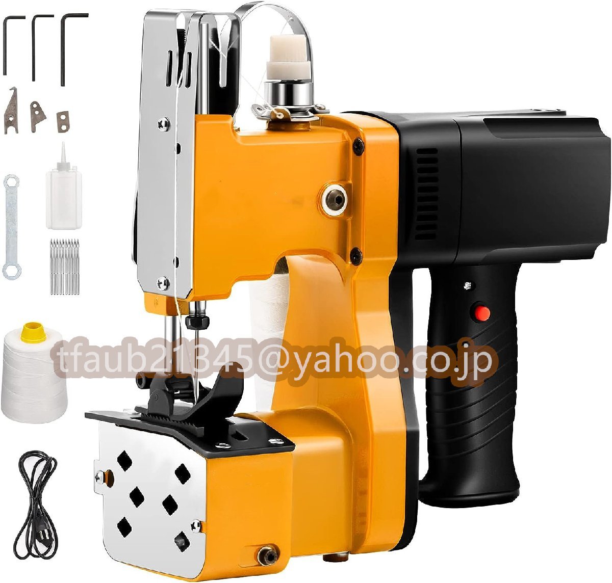 GK9-890 ポータブル袋縫ミシン 0.2-10mm袋口縫い1800-2600針/分 自動割線 3kg軽量で便利 織りバッグ・麻袋・クラフトバッグ・紙袋 110V拍卖