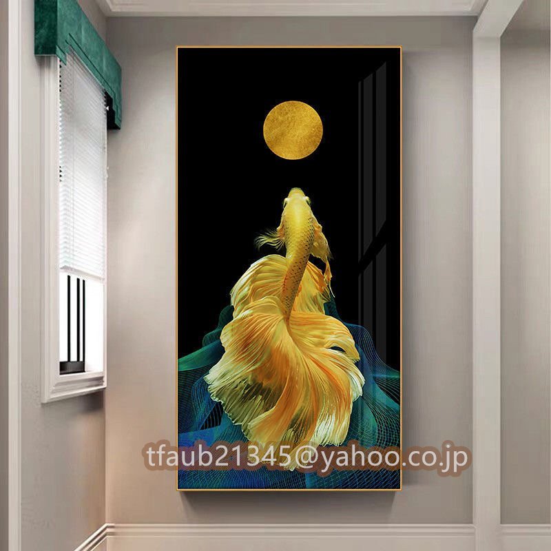 【ケーリーフショップ】装飾画福引きの鯉リビングルーム装飾画 玄関装飾画リビングルーム装飾画玄関装飾拍卖