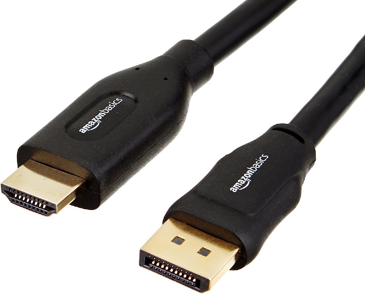 0823-3 アウトレット品 Amazonベーシック DisplayPort to HDMI A/Mケーブル 7.6m ハイスピード ブラック拍卖