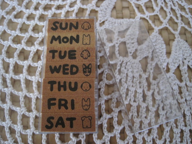 曜日スタンプ・月曜~日曜・スタンプ拍卖