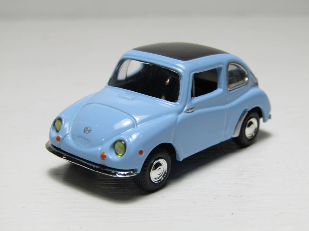 SUBARU 360 1/64 スバル 360 Dydo ミニカー 徳大寺有恒が選ぶ 俺のこだわり名車 JDM No02 ブルーxブラック 日本名車 開封組み立品拍卖