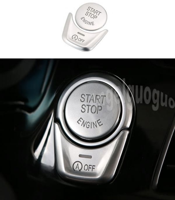 即決 BMW G30 G38 6GT X3 G01 X4 G02 イグニッション プッシュ スタート ボタン カバー Mスポーツ 2pcs シルバー拍卖