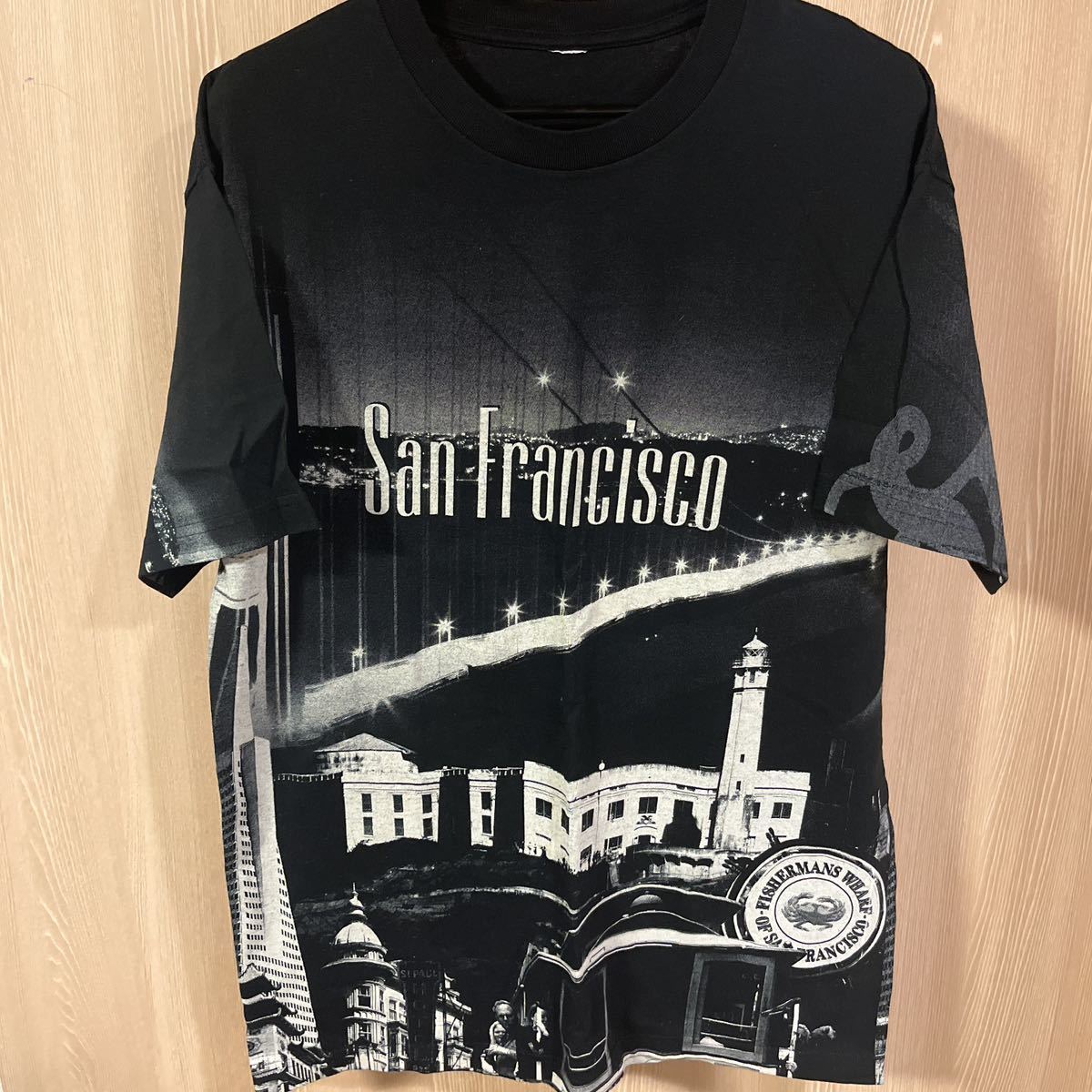 ◆訳有り美品◆サンフランシスコ転写プリントTシャツ サイズ不明(XL相当)拍卖