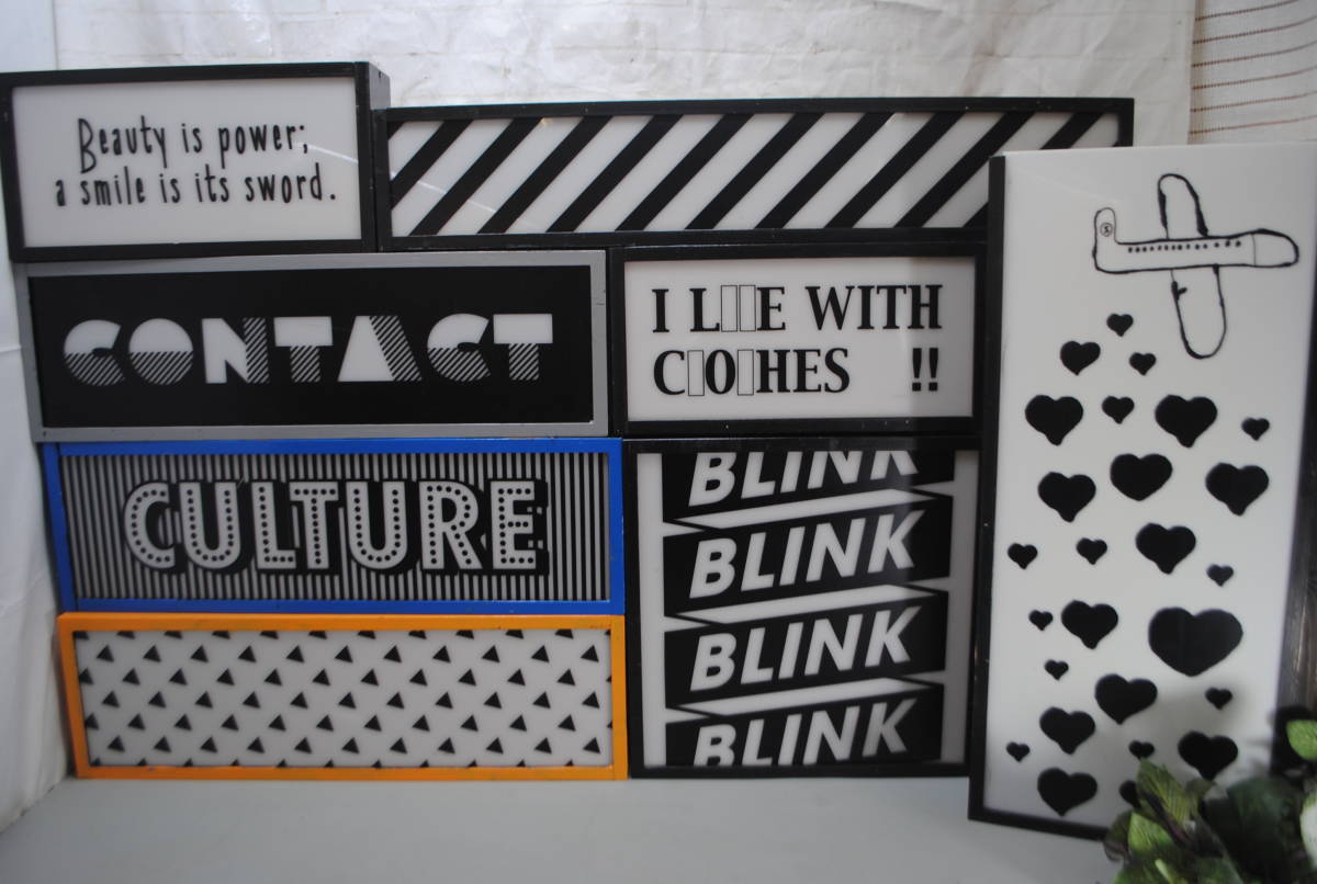 ね780.8点セット レター ライトボックス インテリア LED 看板 ディスプレイ LEDライトボックス ジャンク品拍卖