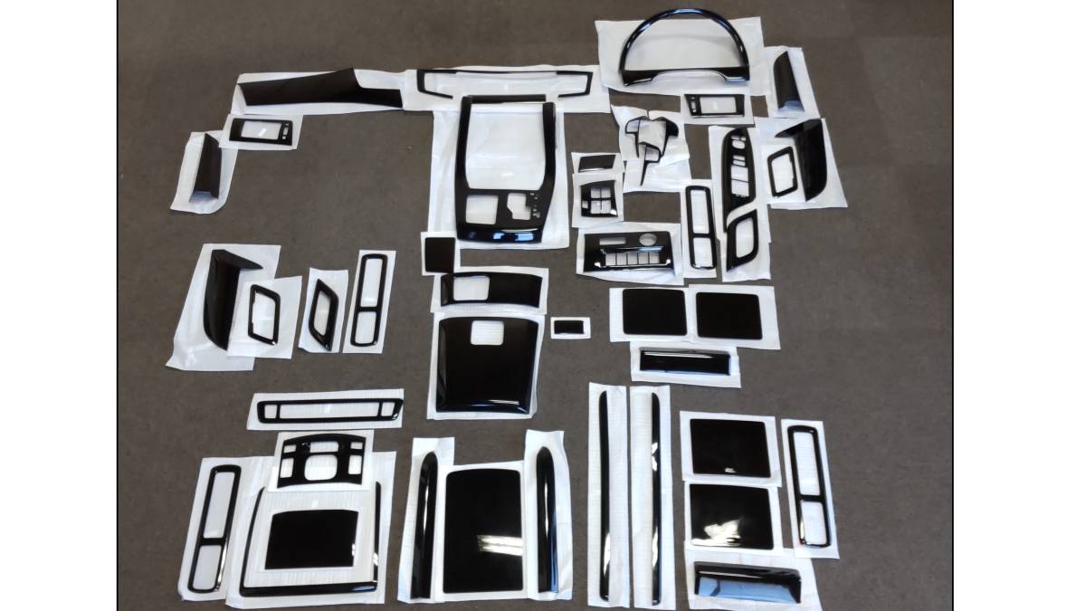 #160 アルファード インパネ FLEDERMAUS ピアノブラック 58Pセット一部 45P 08’ BM-126 インテリアパネル拍卖