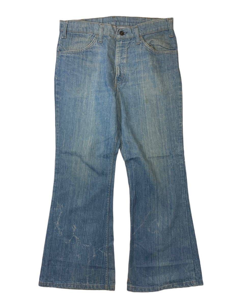 ヴィンテージ 70s Levi’s 663 MADE IN USA オレンジタブ ビッグベル 縦落ちデニム TALON42ジッパー W33位拍卖