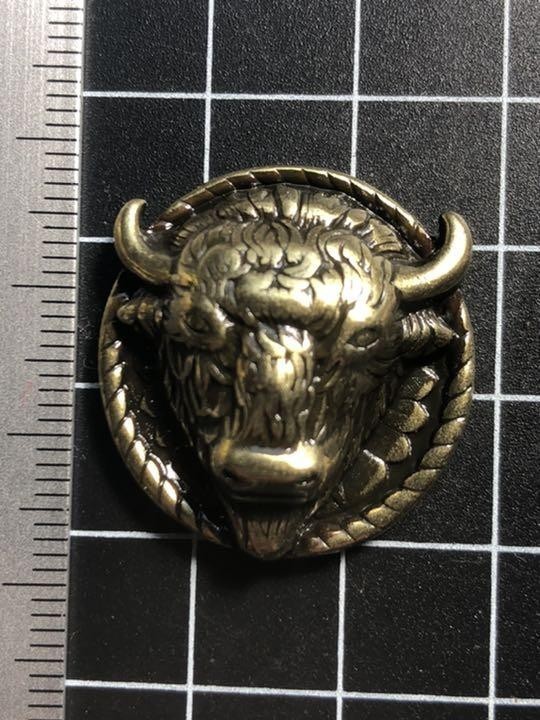 コンチョ★バッファロー★アメリカバイソン★アンティーク加工拍卖