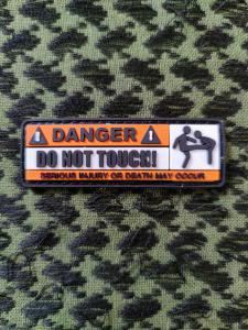 DANGER DO NOT TOUCHI ワッペン ベルクロ サバゲー 拍卖