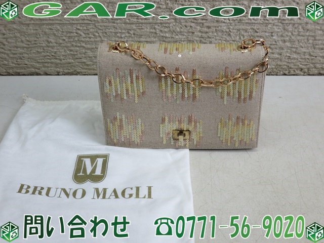 LZ75 BRUNO MAGLI/ブルーノマリ ハンドバッグ 鞄/カバン/かばん レディース イタリア製 箱付き拍卖