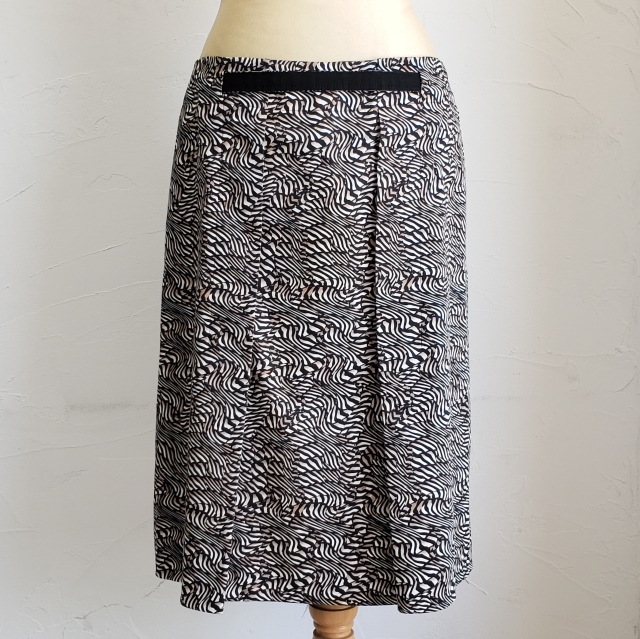 チヴィディーニ 総柄 コットン スカート 44 イタリア製 サイドポケット付 CIVIDINI拍卖