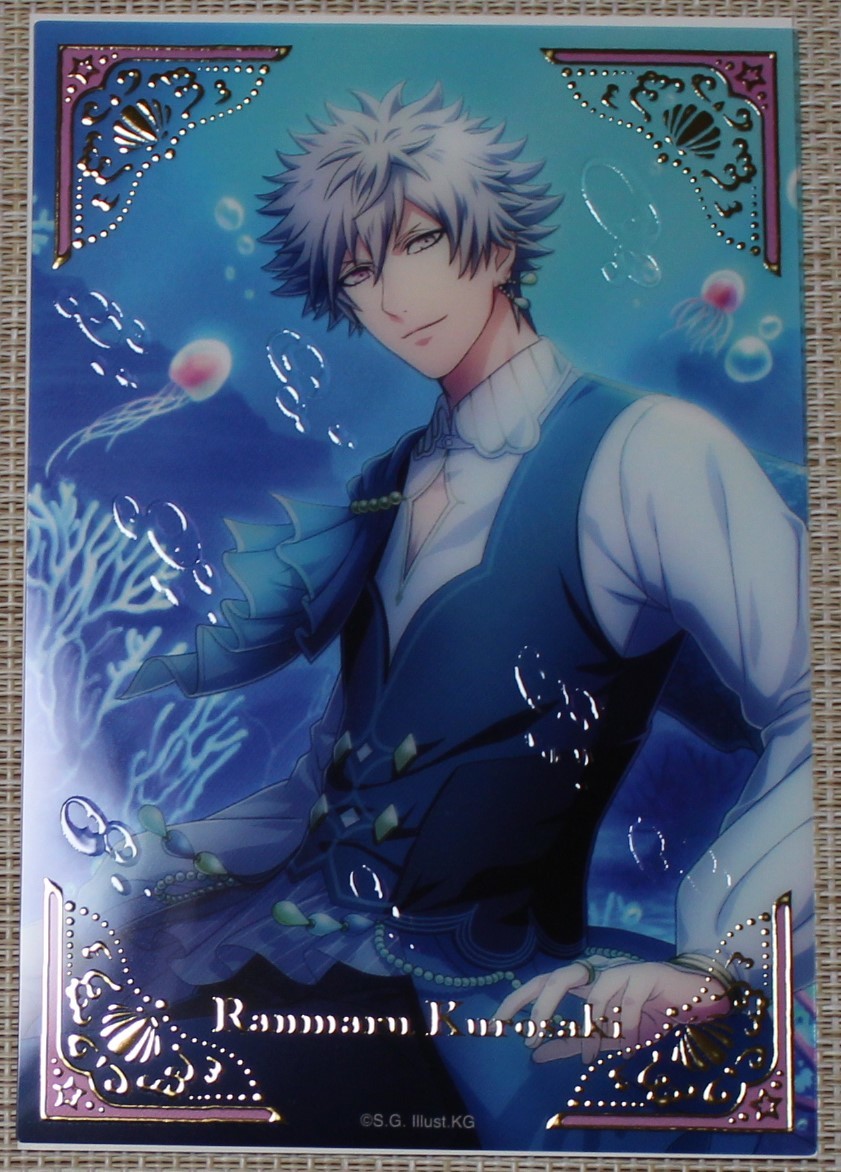 うたの☆プリンスさまっ♪ 蘭丸 箔押し風クリアカード Daybreak of the Ocean アナザーショットVer拍卖