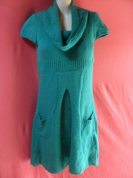 USED ニット ワンピース サイズM グリーン系拍卖