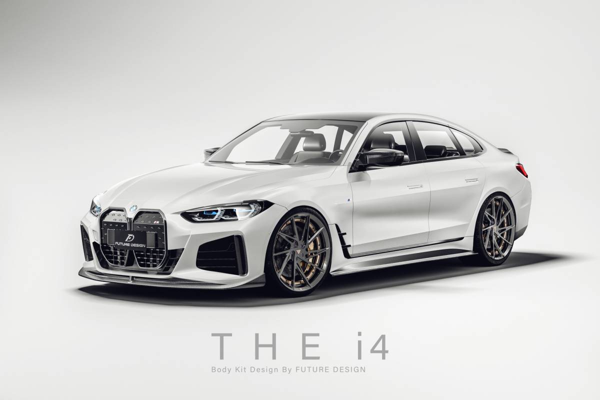 【FUTURE DESIGN 正規品】BMW 4シリーズ i4 Mスポーツ サイドスカート スポイラー 本物DryCarbon ドライカーボン エアロ カスタム拍卖