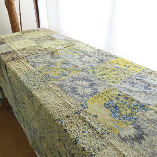 〓 新品 〓 オールド バティック パッチワーク マルチクロス 〓 マルチカバー ベッドカバー エスニック アジアン ろうけつ染め 〓T412拍卖