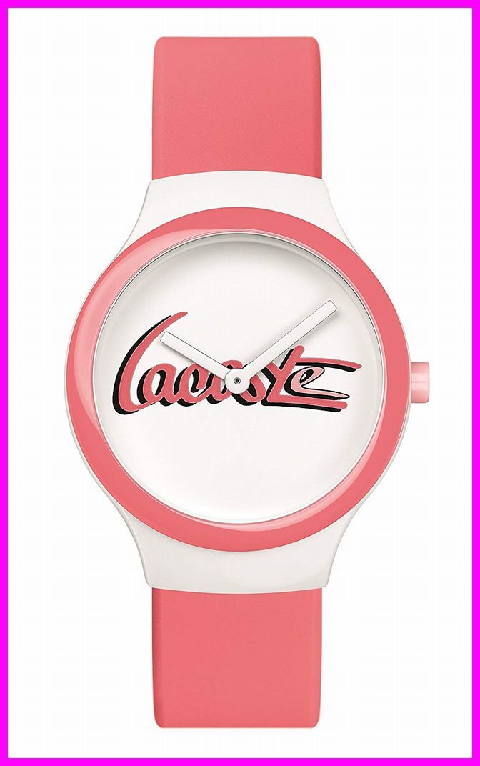 【ラコステ Lacoste 】 クオーツ レディース ホワイト×ピンク 時計 2020131拍卖