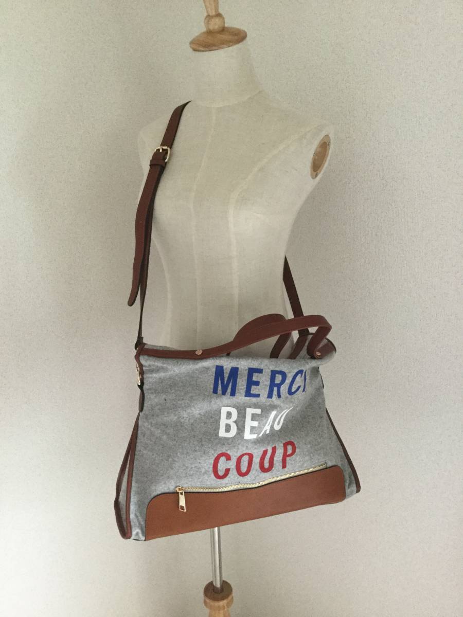 未使用 MERCI ショルダーカジュアルバッグ拍卖