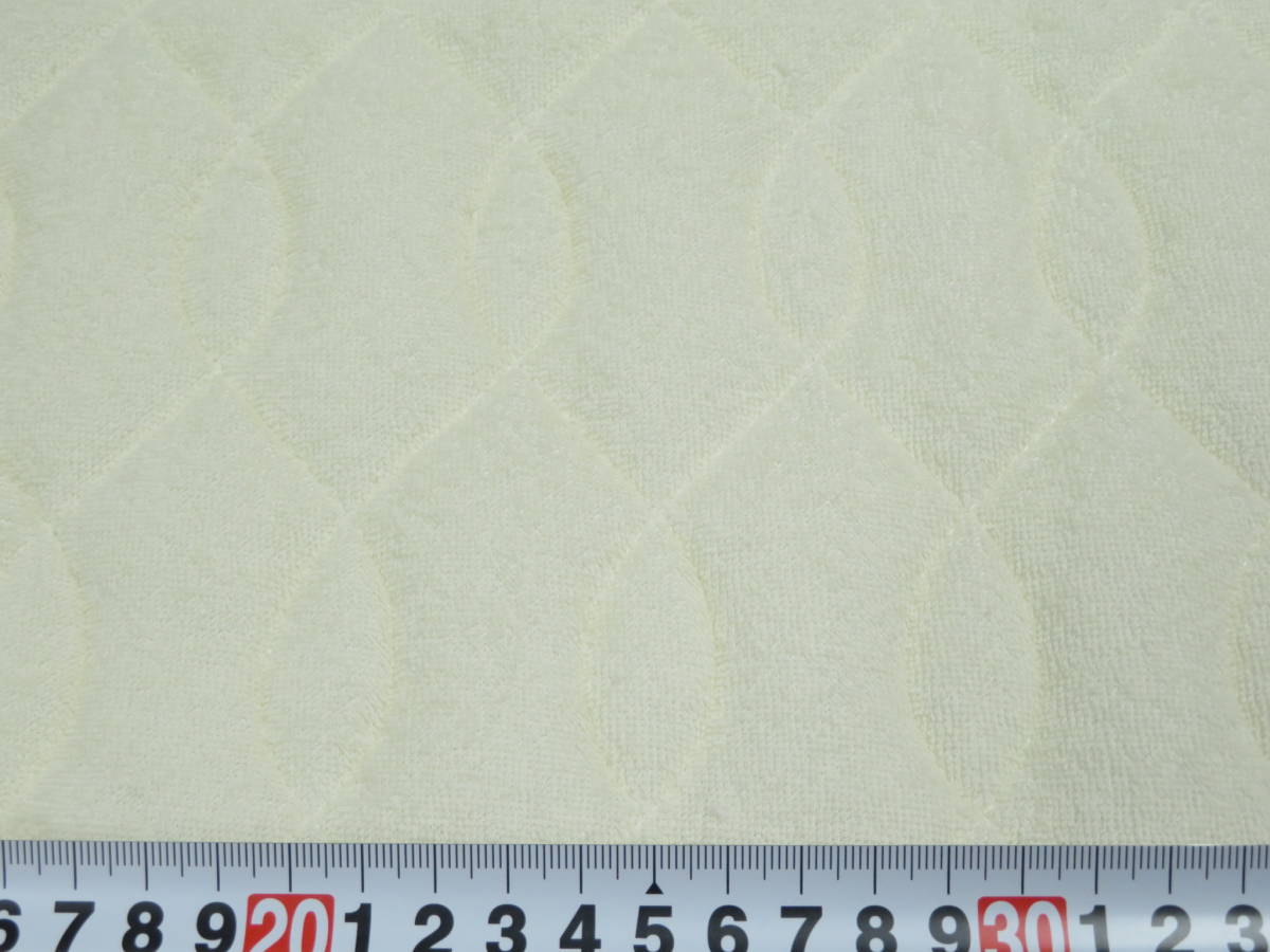 キルティング 防水 パイル 無地 キルト BQ-02 ベージュ色 約140cm幅×約50cm タオル 厚手 ベビー お昼寝マット シーツ 枕カバー 生地 介護拍卖