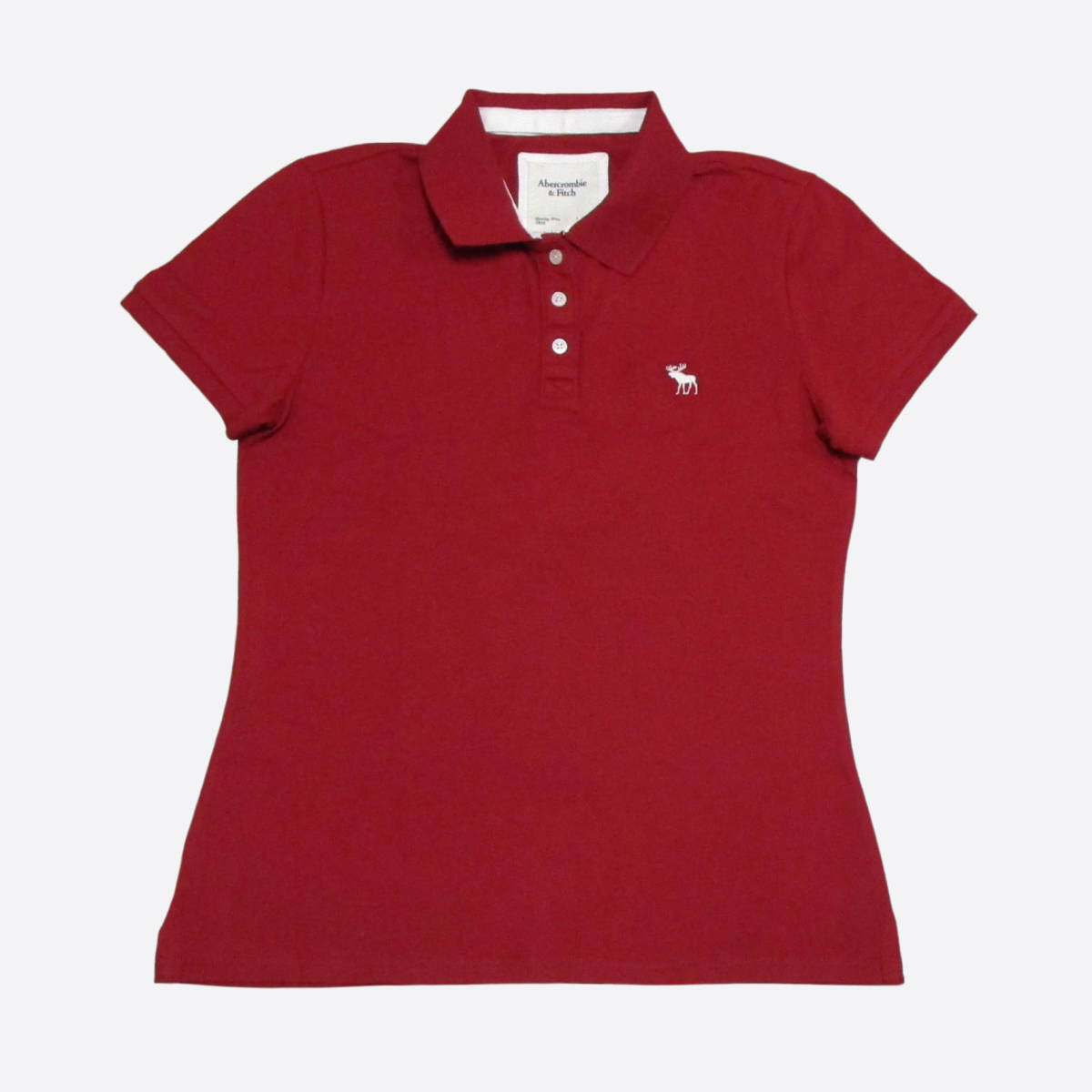 ★SALE★Abercrombie & Fitch/アバクロ★アイコンポロシャツ (Red/White/M)拍卖