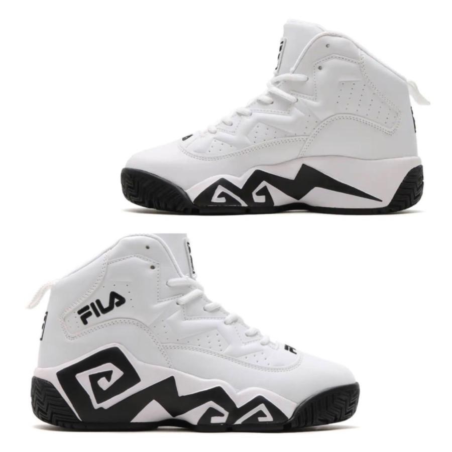 ☆正規品新品☆FILA MASHBURN MB フィラ マッシュバーン ホワイト 25.5cm スニーカー シューズ FHE102/USS23007 ハイカット ユニセックス拍卖