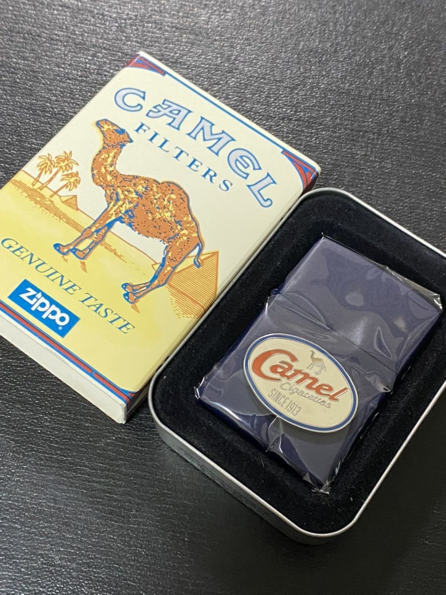zippo Camel Cigarettes SINCE 1913 キャメル 立体メタル 限定品 希少モデル ヴィンテージ 1998年製 CAMEL FILTERS 専用ケース 保証書付き拍卖