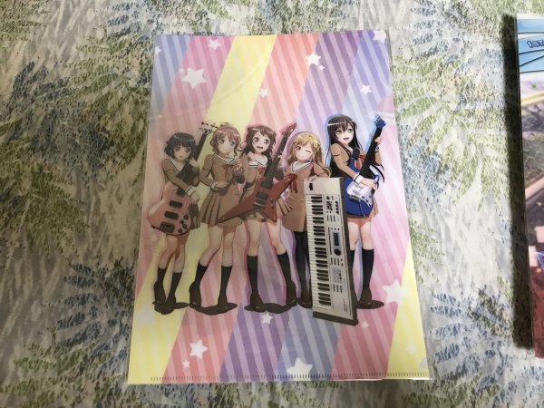 d236クリアファイル バンドリ!  電撃G’sマガジン メロンブックス特典 Poppin'Party 戸山香澄 牛込りみ 花園たえ 山吹沙綾 市ヶ谷有咲拍卖