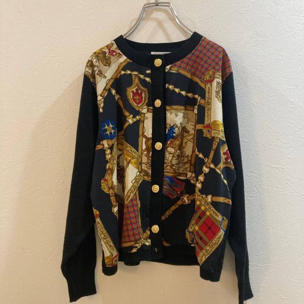 NAIGAI/ 長袖 デザインカーディガン ブラック 黒 レディース M拍卖