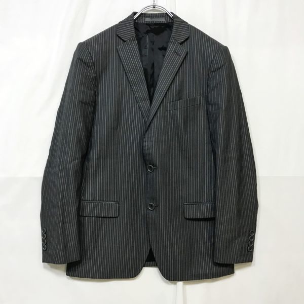 Calvin klein/カルバンクライン ジャケット スーツ ストライプ柄 裏地あり ウール グレー系 サイズ36拍卖