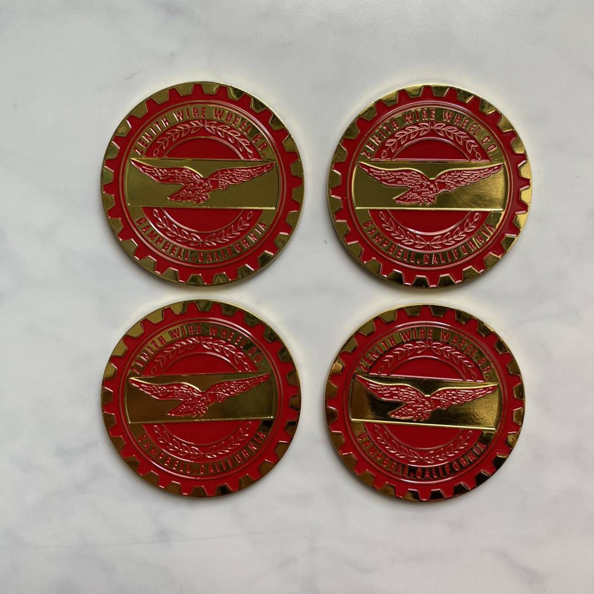 Zenith chips ゼニスチップ メタルチップ ゴールド&レッドタイプ 57ミリ デイトン ローライダー インパラ キャデラック拍卖