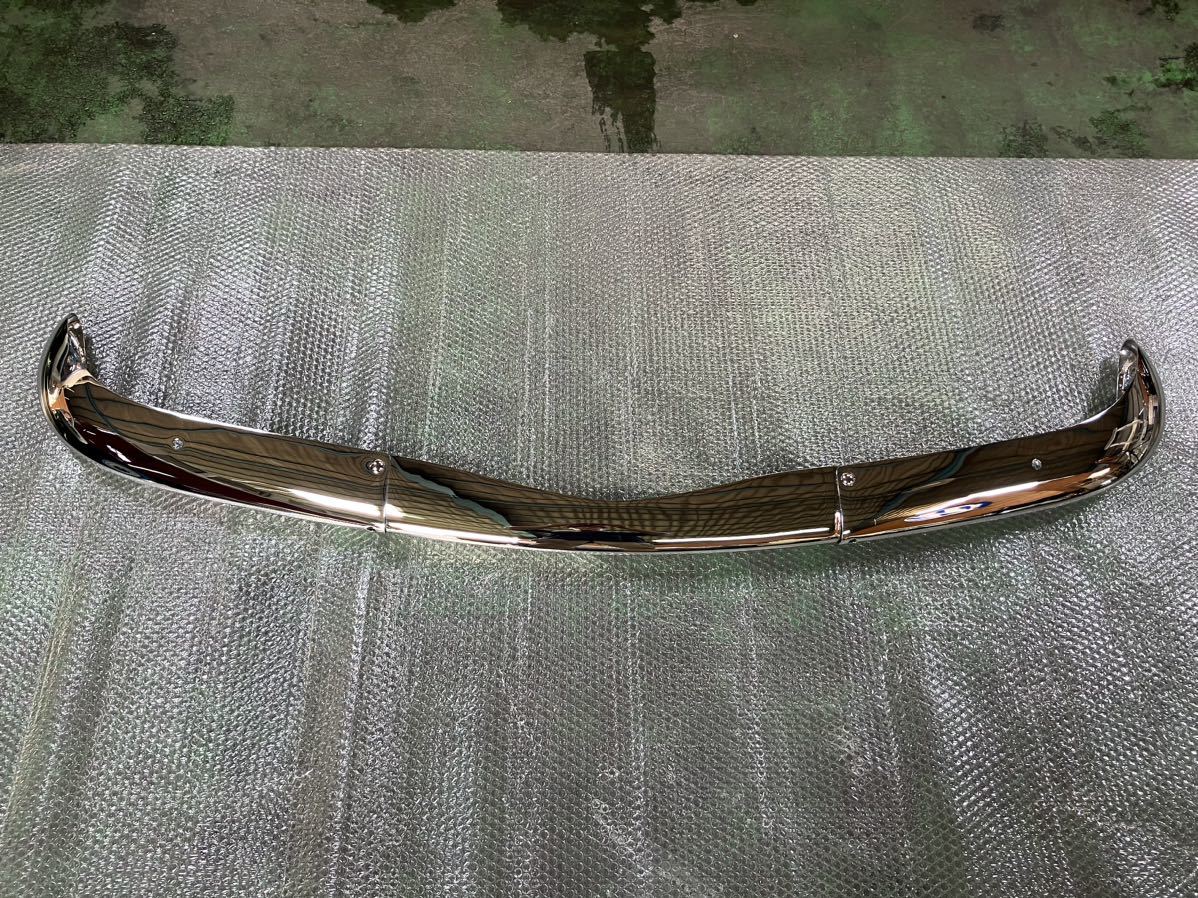 空冷VW 空冷ワーゲン カルマンギア VW純正 フロント バンパー 国内 リクローム 再メッキ クロームメッキ拍卖