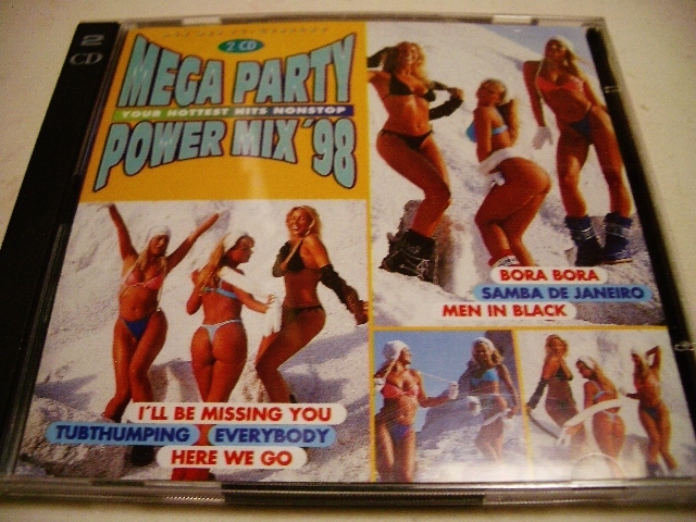 2CD Mega Party Power Mix '98/Men In Black,Samba De Janeiro,Do Ya Think I'm Sexy等拍卖