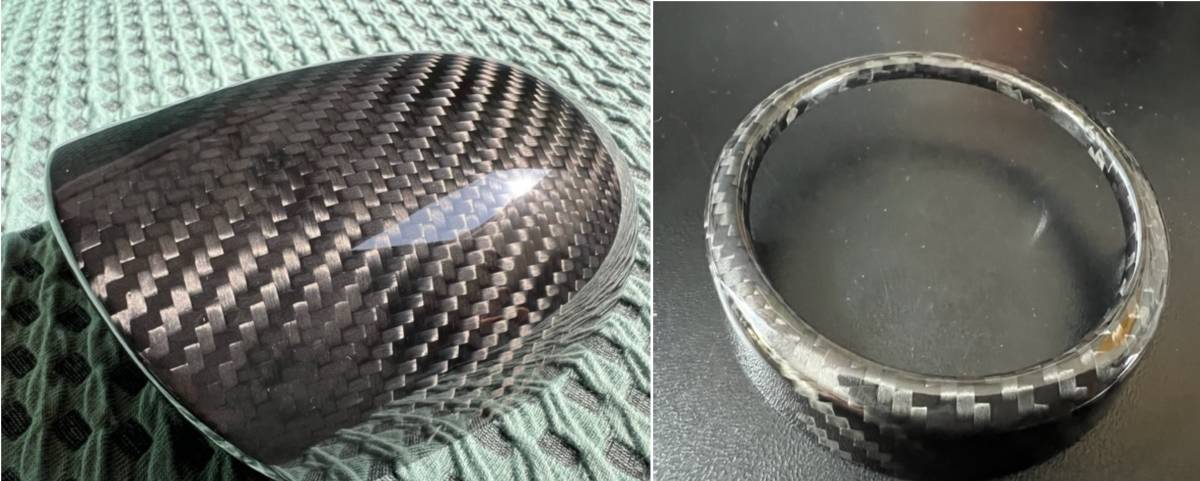 希少 アバルト リアルカーボン ブーストメーターカバー 上&前面用セット 500 595 695 限定1セット拍卖