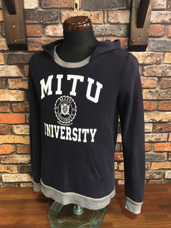 F377 メンズパーカー CIAOPANIC プルオーバー チャオパニック おしゃれ キレイめ カジュアル 人気 コーデ ネイビー プリント / M拍卖