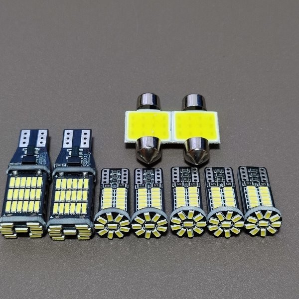 超爆光!HM3/4 バモスホビオ ルームランプ バックランプ ポジション ナンバー灯 9点セット ホワイト ホンダ /45/34/t31拍卖