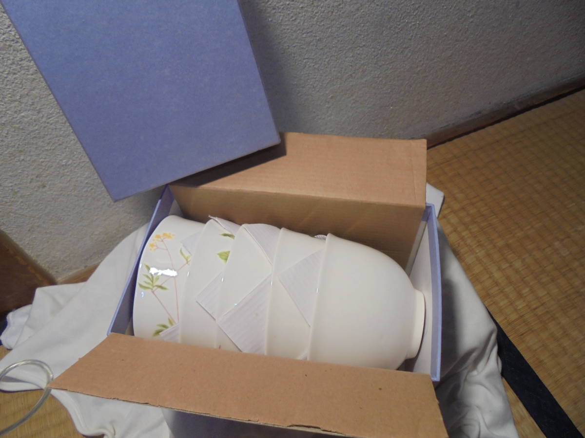 茶碗5客揃え/松尾芭蕉 みちの奥 茶漬け碗揃 MA1-02/箱付新品拍卖