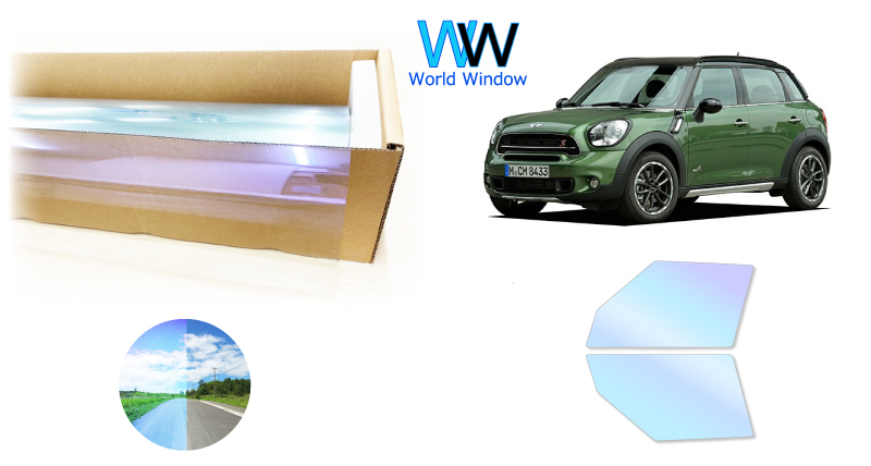 オーロラ 遮熱フィルム (ピュアゴースト90) クロスオーバー R60 (R60 ZA16) カーフィルム フロントドアセット拍卖