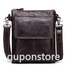 人気推薦★ 欧米の牛革メンズモデル レトロでシンプルなバッグ レザーメンズショルダーバッグ 斜めがけ拍卖