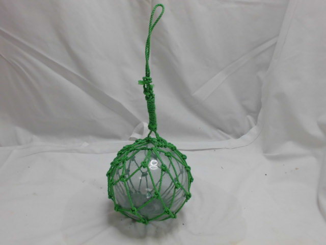 小さな 浮き球 ガラス製 網付き 吊り下げられます NO1拍卖
