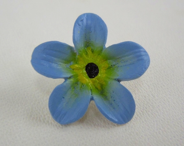 ドイツ 花形ボタン 合成樹脂ボタン 忘れな草拍卖