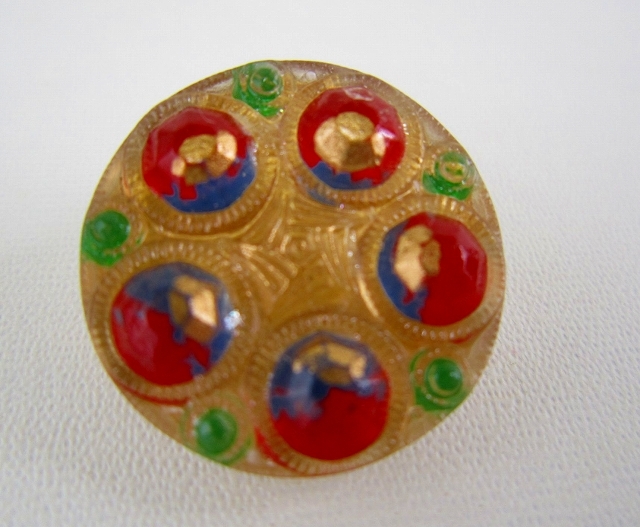 レジンボタン ドイツ 足付きボタン 21ミリ ビザンチン 拍卖