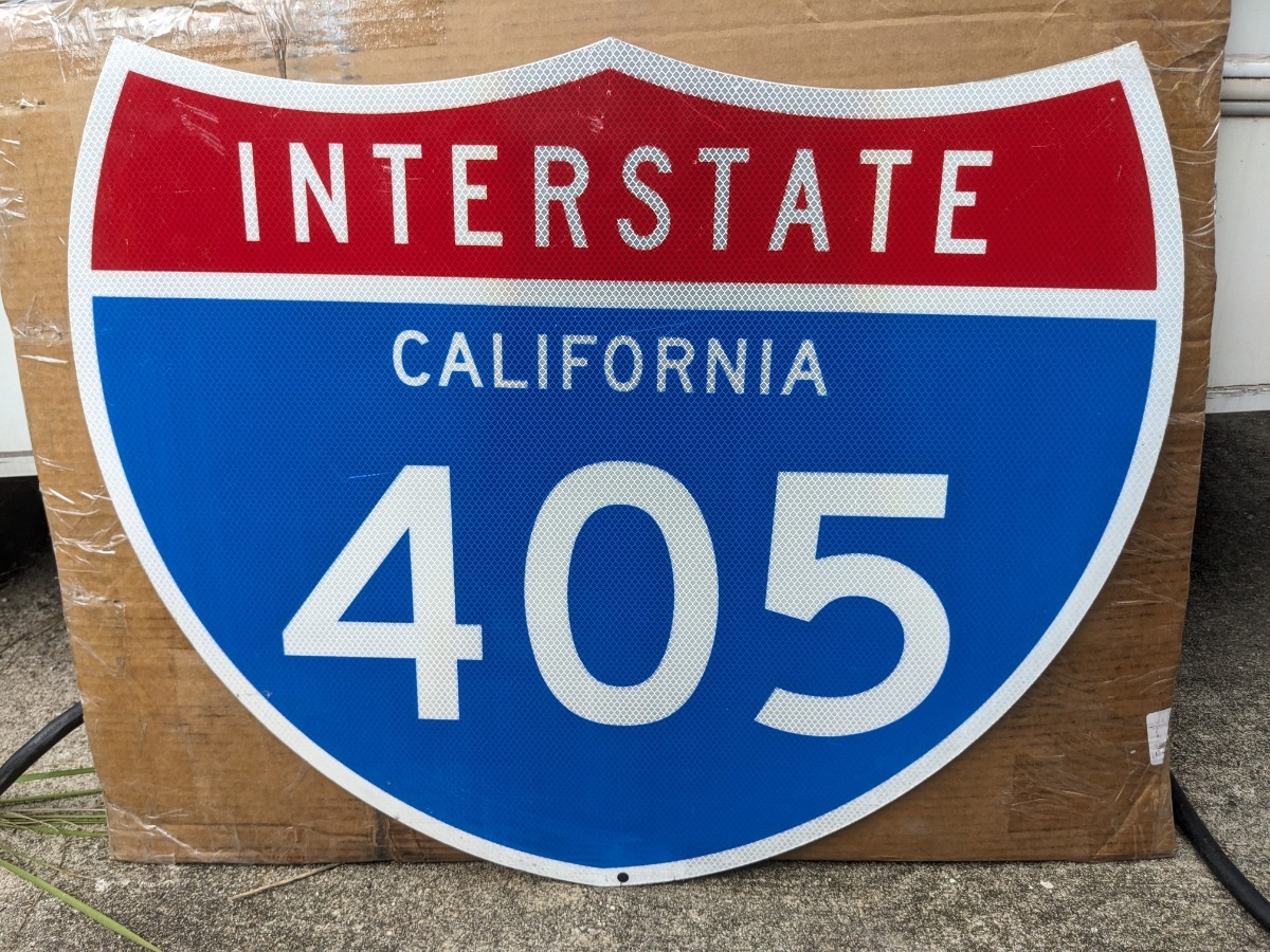 アメリカ 本物標識 ビンテージ 405フリーウェイ 輸入品拍卖