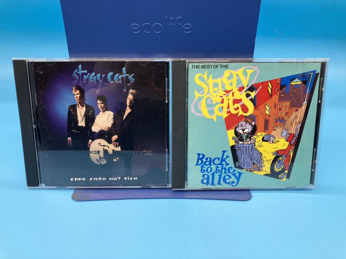 【A7958O129】stray cats CD2枚セット CHOO CHOO HOT FISH / THE BEST OF THE stray cats back to the alley拍卖