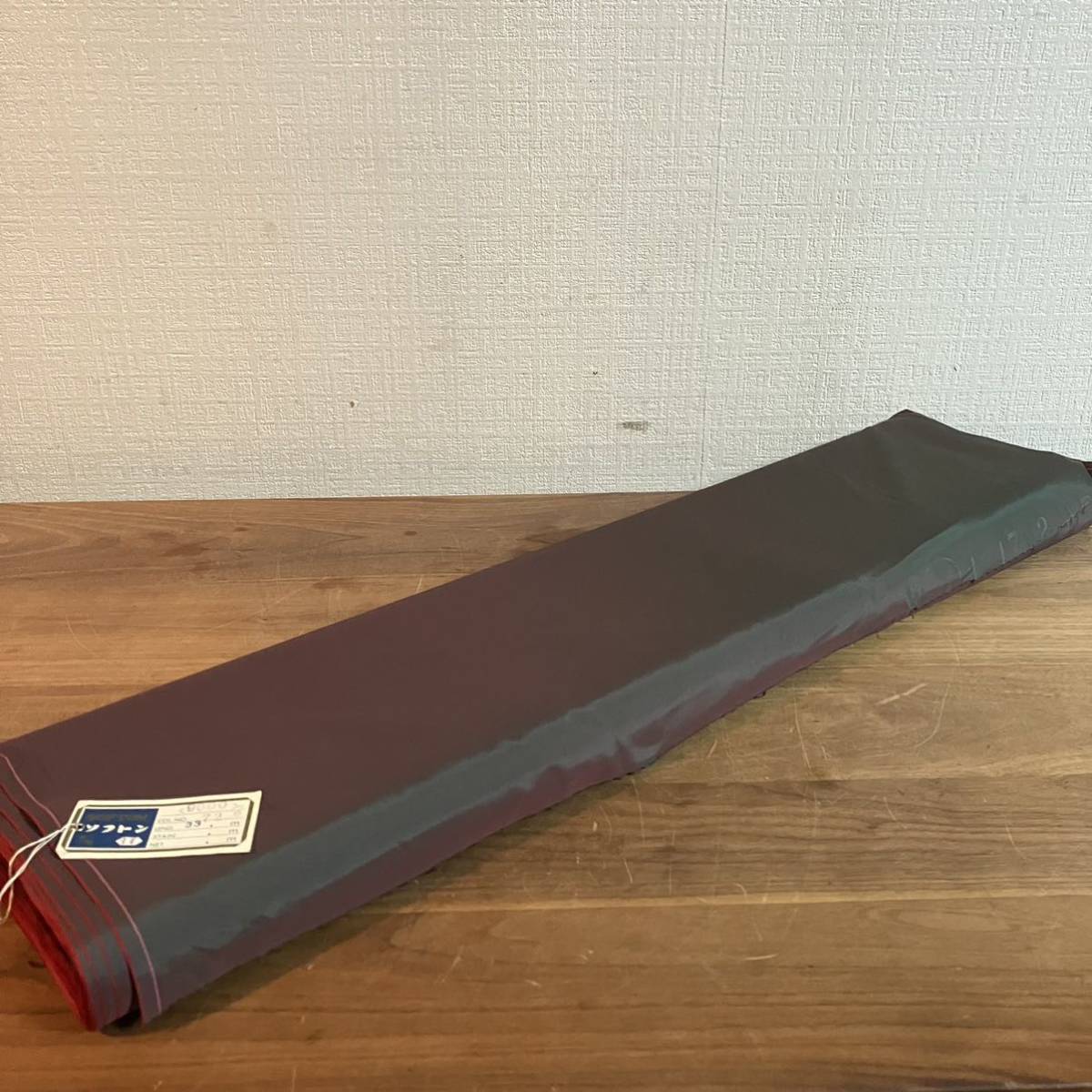 ソフトン グレー グリーン 赤 一反 半折り 生地 服地 スーツ ジャケット ワンピース スカート 衣装 コスプレ バッグ ハンドメイド 裁縫拍卖