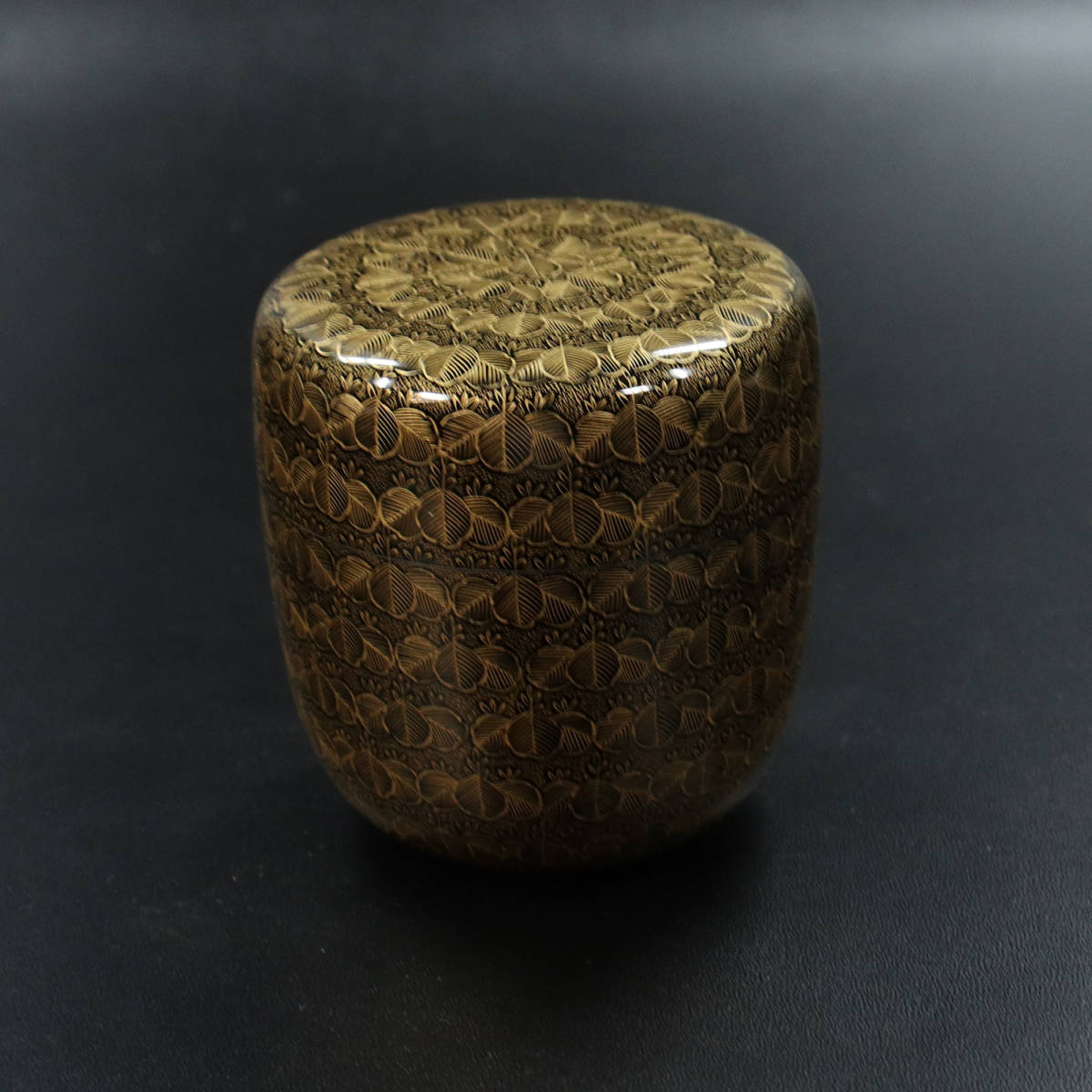 【真作保証】■ 前志芸男 ■ 輪島塗 沈金桐文様 棗 <230724053>拍卖