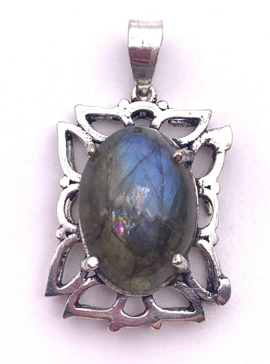 天然石ラブラドライト ペンダントトップ-H1拍卖