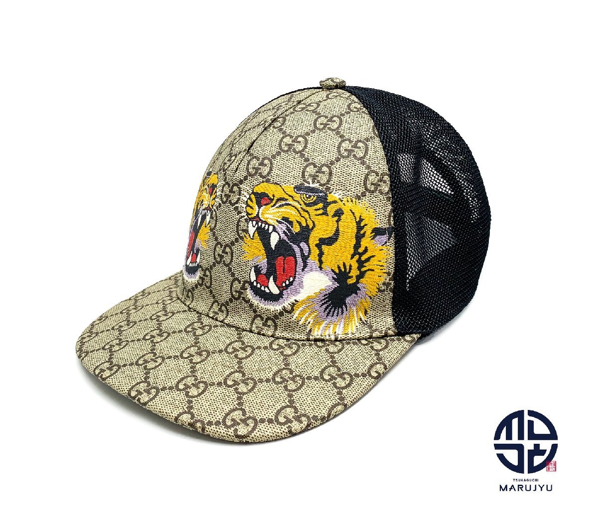 GUCCI グッチ GG柄 タイガー 虎 トラ ベースボールキャップ 426887 サイズL 帽子 アパレル拍卖