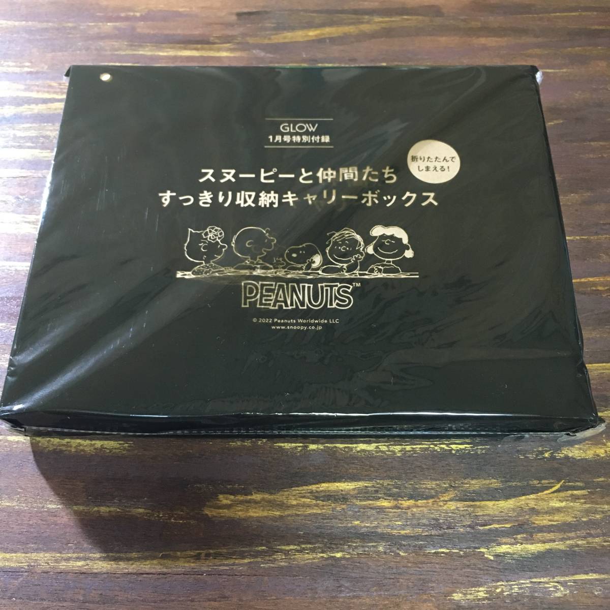 GLOW 2023年1月号付録 スヌーピーと仲間たち すっきり収納キャリーボックス ※土日祝日発送無し拍卖