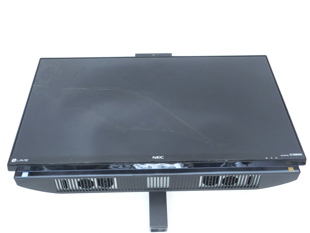 中古 一体型パソコンNEC DA770/H Core7世代 i7 4GB 通電します 液晶割れ 足スタンド欠品 ジャンク品 送料無料拍卖