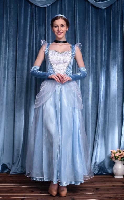 レディース ハロウィン コスプレ 仮装 プリンセス シンデレラ 衣装 コスチューム 変装 HOLLWEEN 大人用 X644拍卖