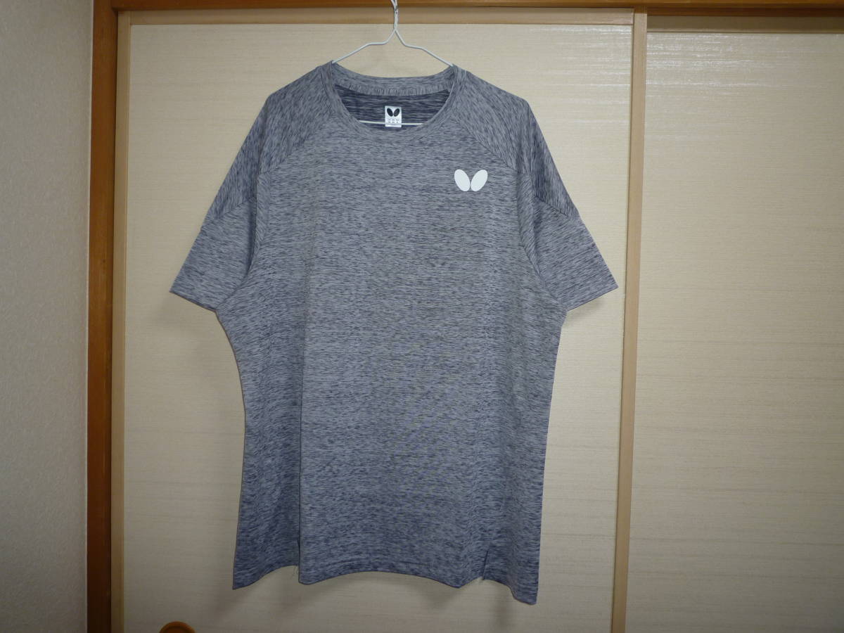 バタフライ 半袖シャツ グレー XOサイズ拍卖